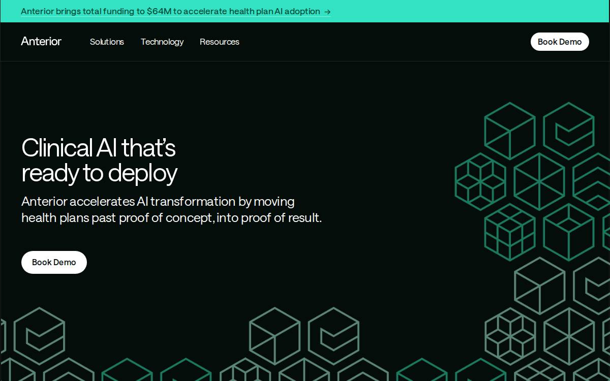 Anterior website preview