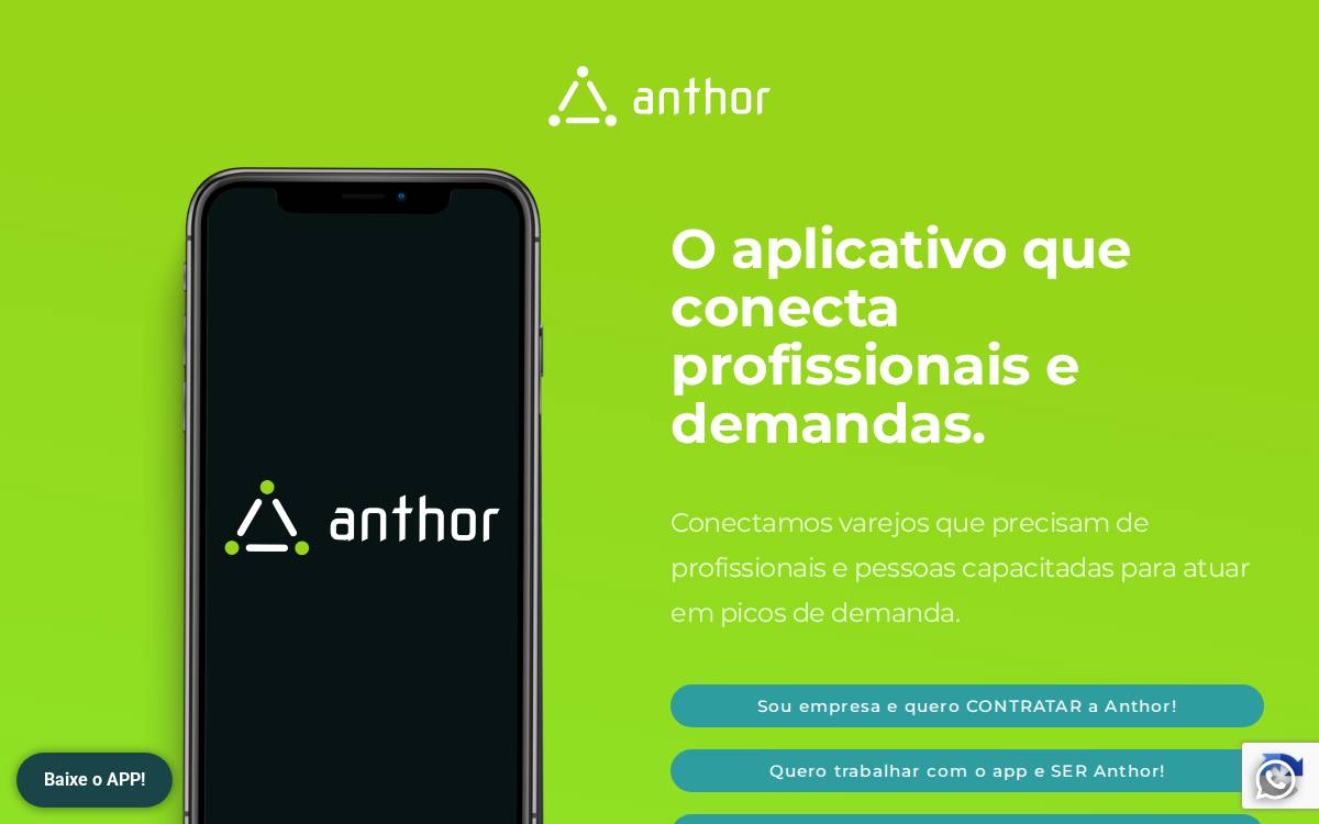 Anthor website preview