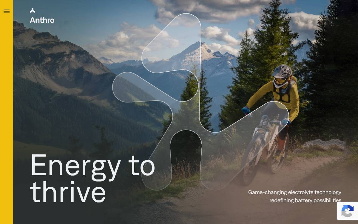 Anthro Energy website preview