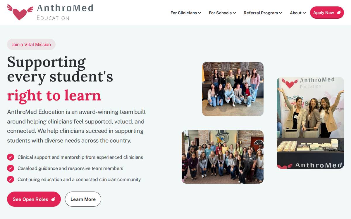 Anthromed website preview