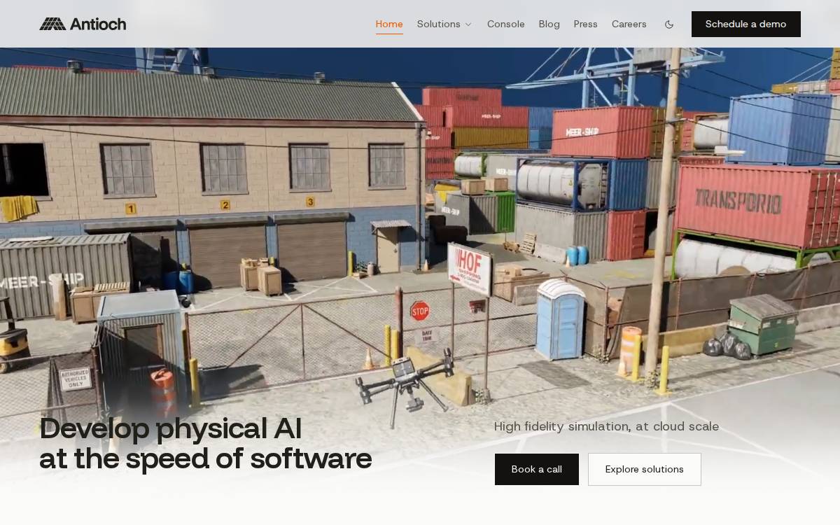 Antioch website preview