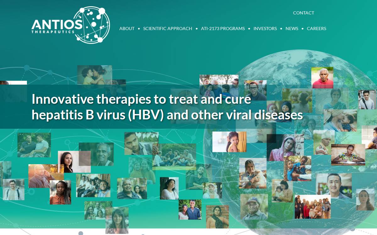 Antios Therapeutics website preview