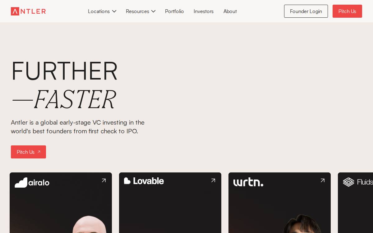 Antler Nordic website preview