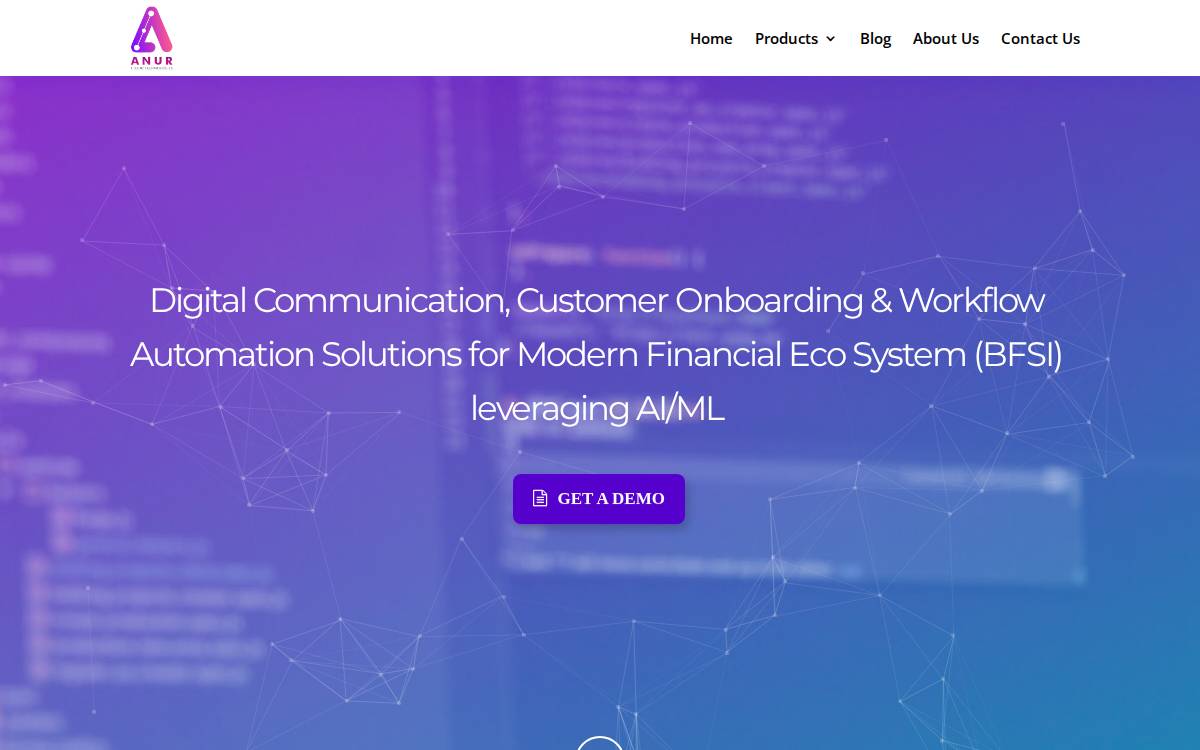 Anurcloud website preview
