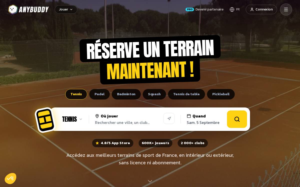 Anybuddyapp website preview