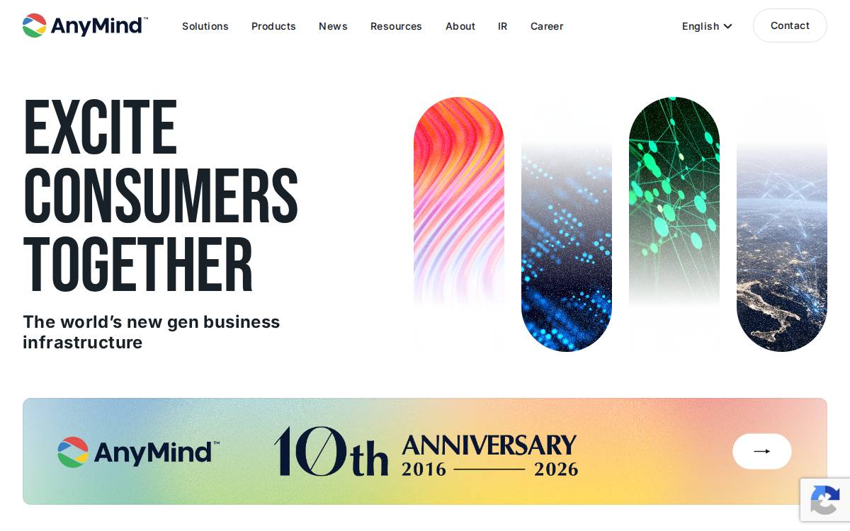 AnyMind Group株式会社 website preview