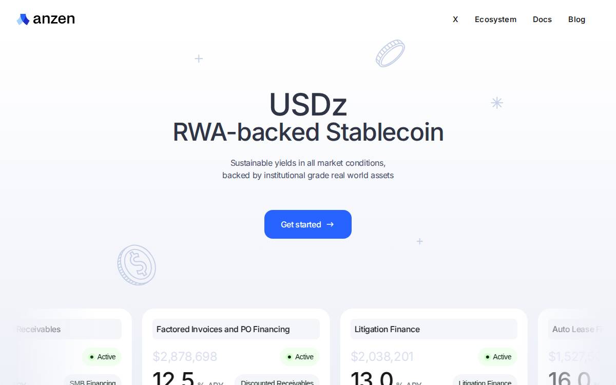 Anzen website preview