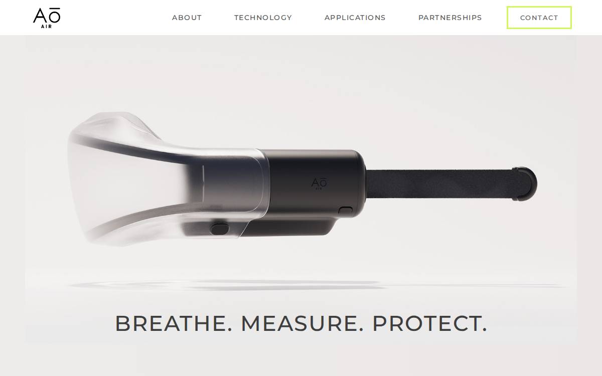 Ao Air website preview