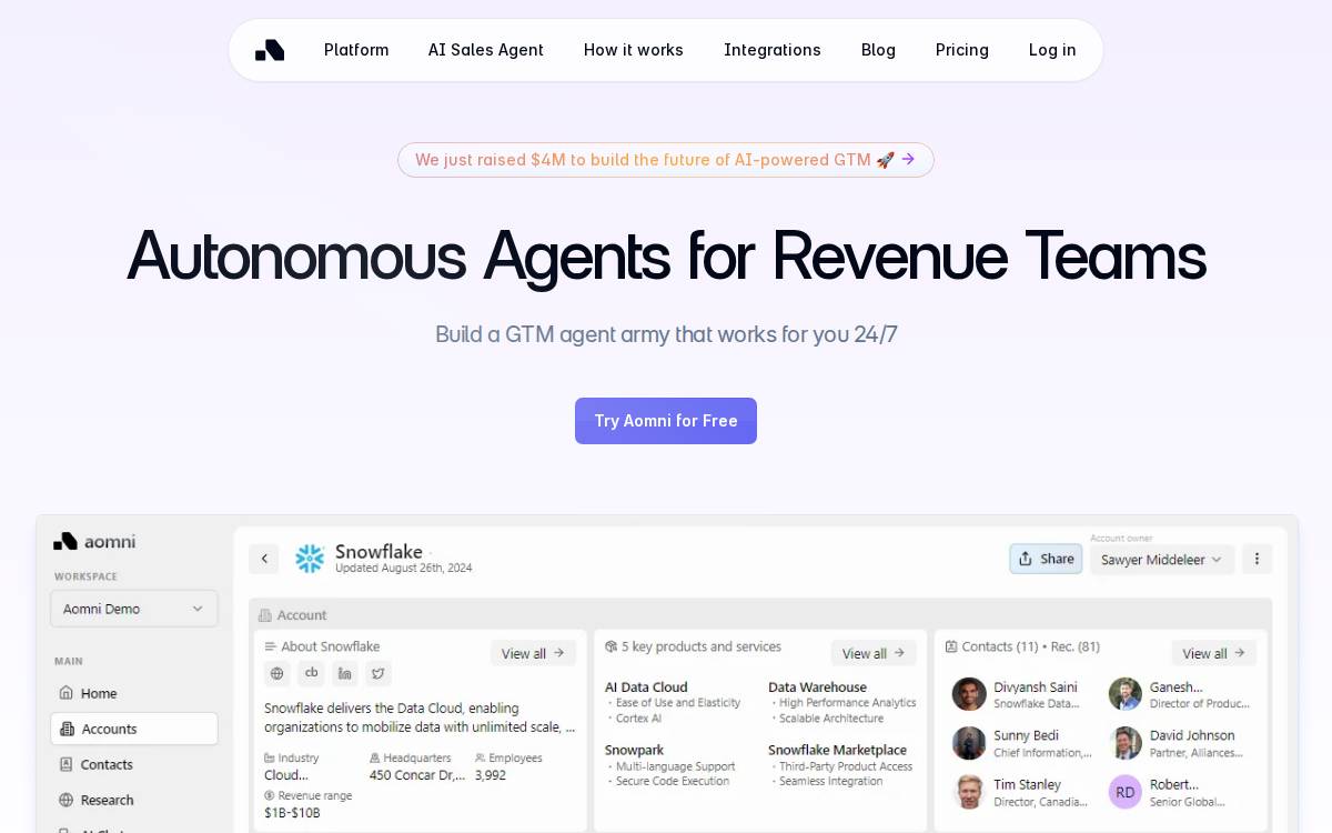 aomni website preview