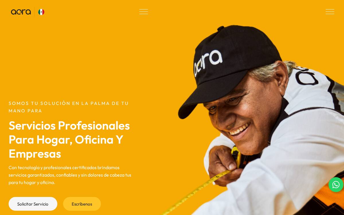 Aora Servicios website preview