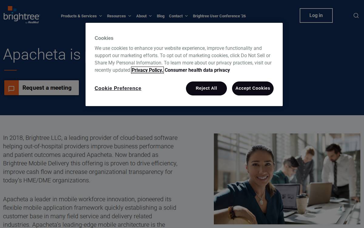 Apacheta website preview