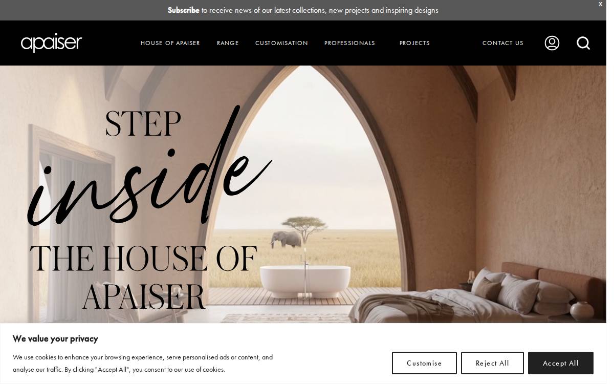 Apaiser website preview
