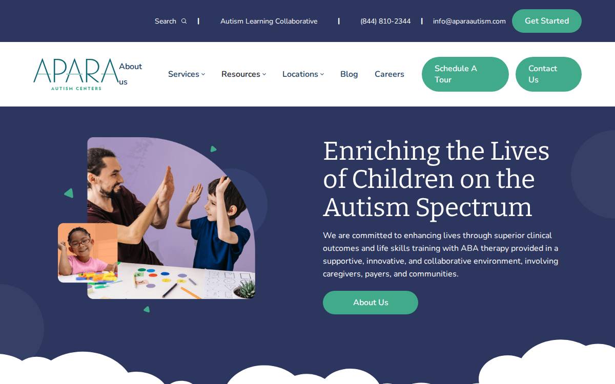Apara website preview