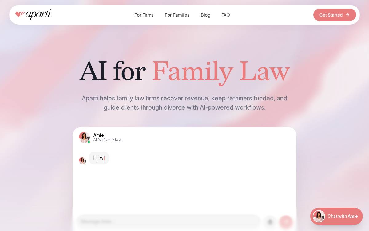 Aparti website preview