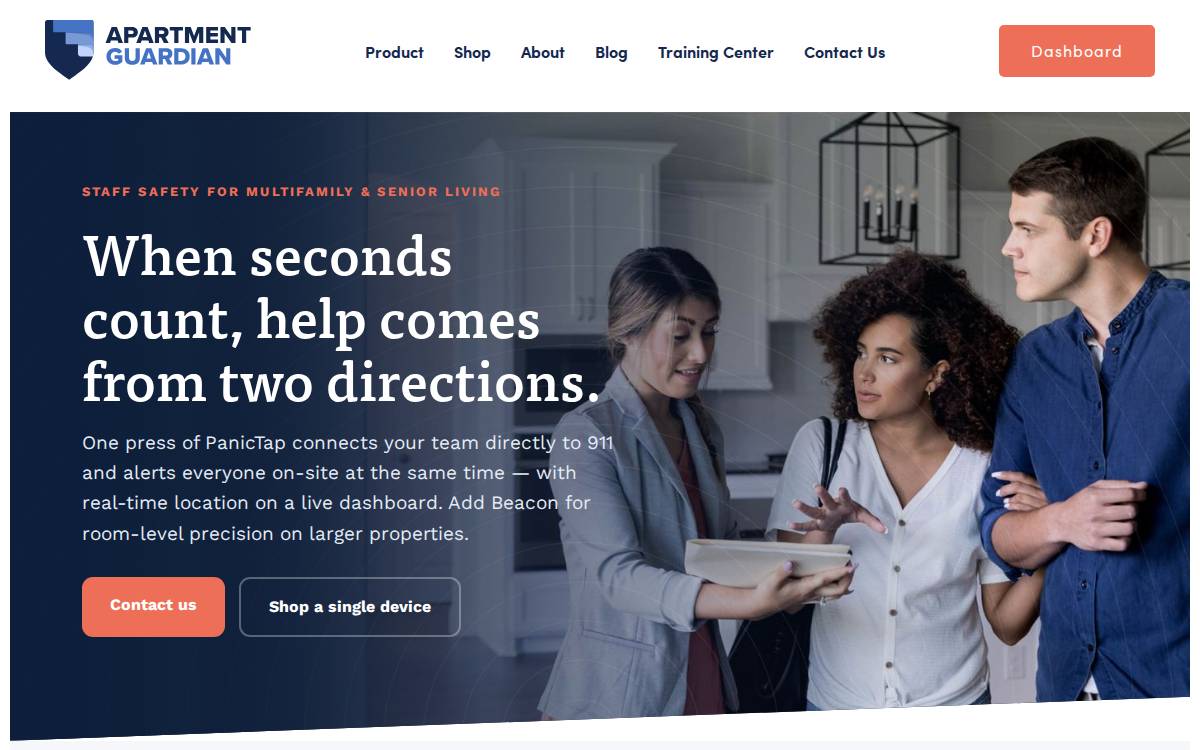 Apartment Guardian website preview