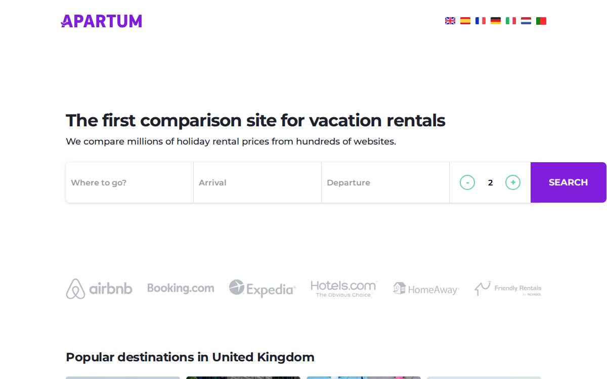 Apartum website preview