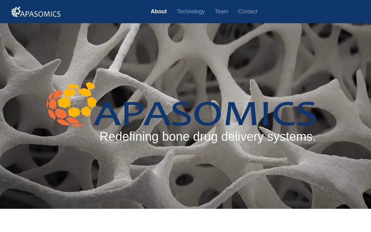 Apasomics website preview