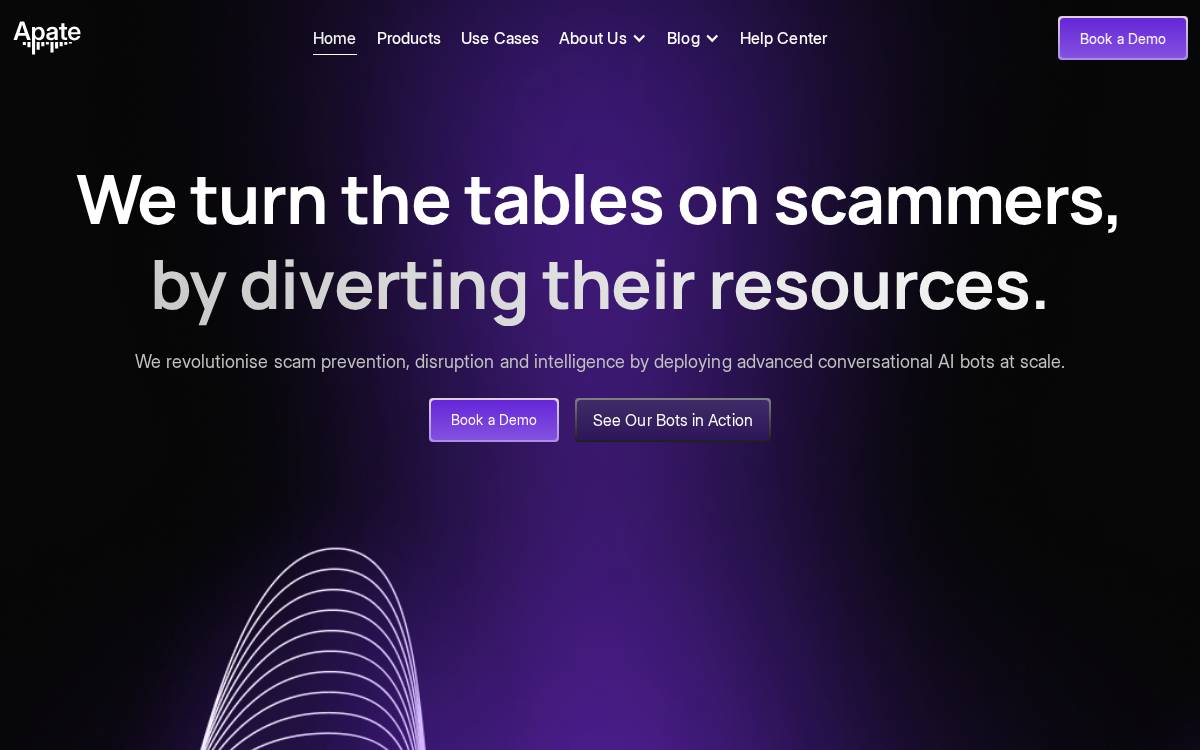 Apate AI website preview