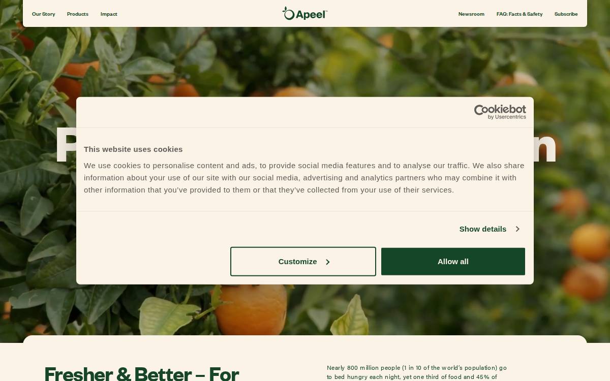 apeel-sciences-bg website preview