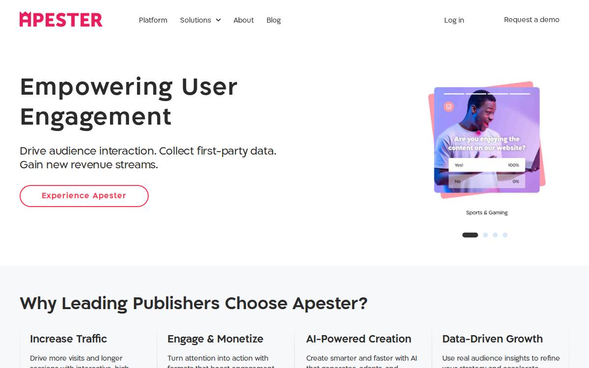 Apester website preview
