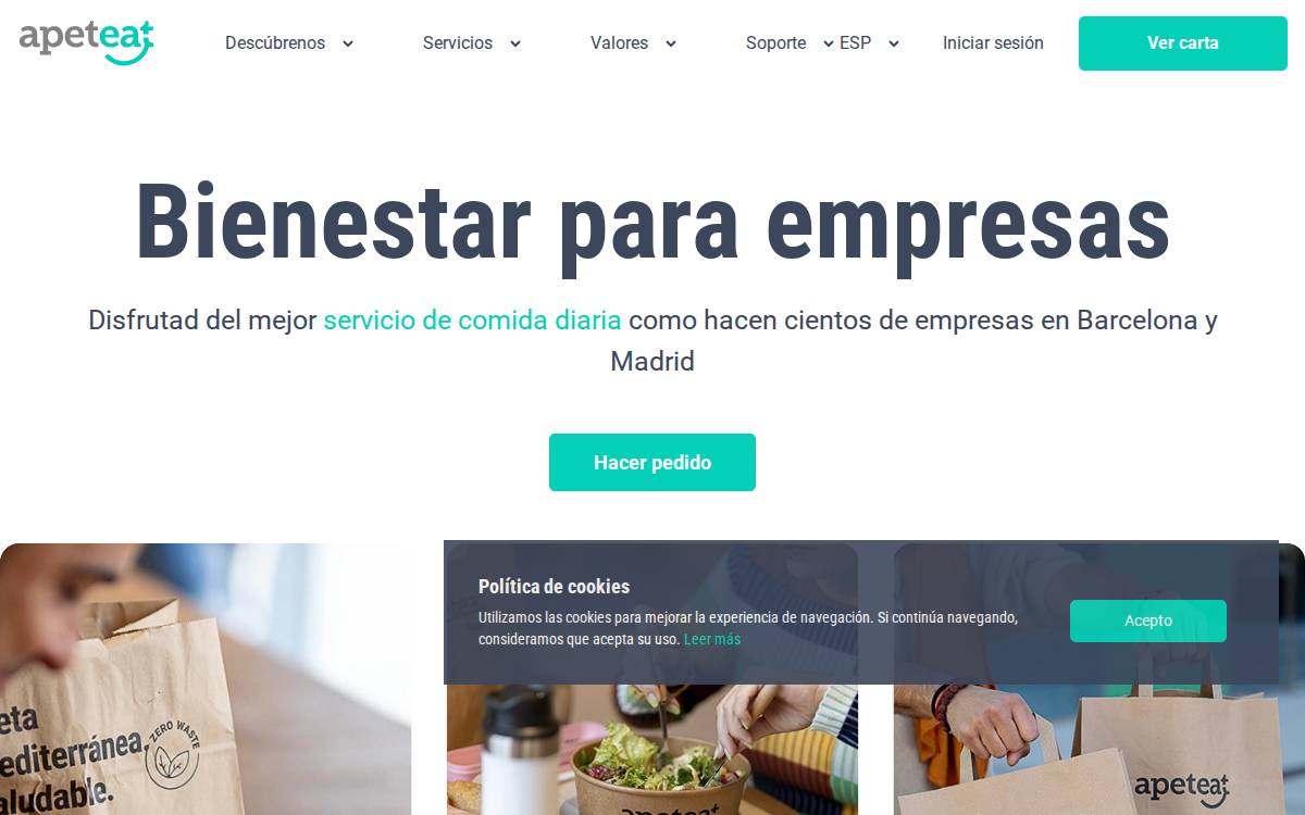 Apeteat website preview