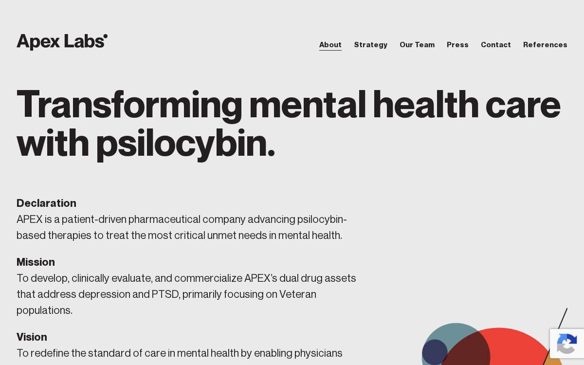 Apex Labs website preview