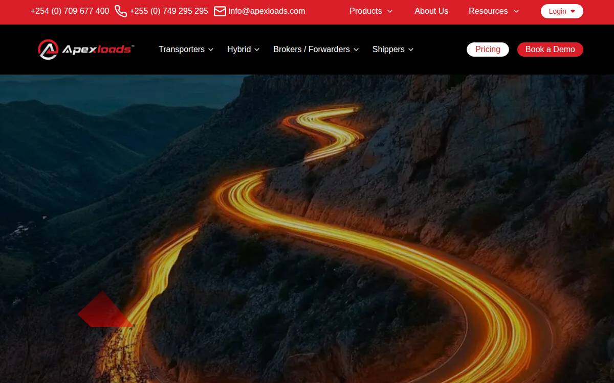 Apexloads website preview
