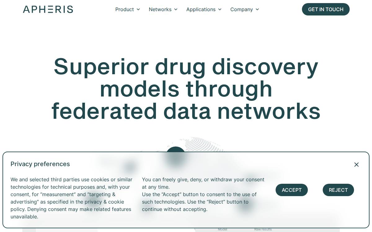 APHERIS website preview