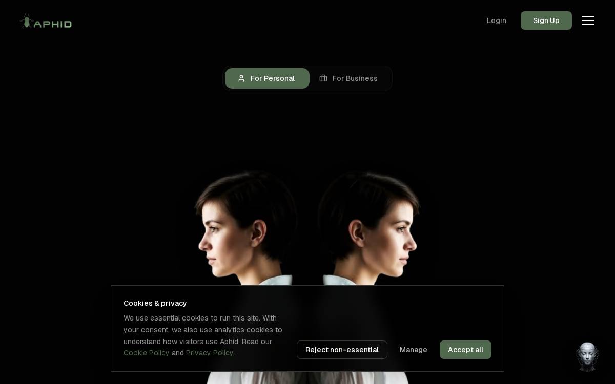 Aphid website preview