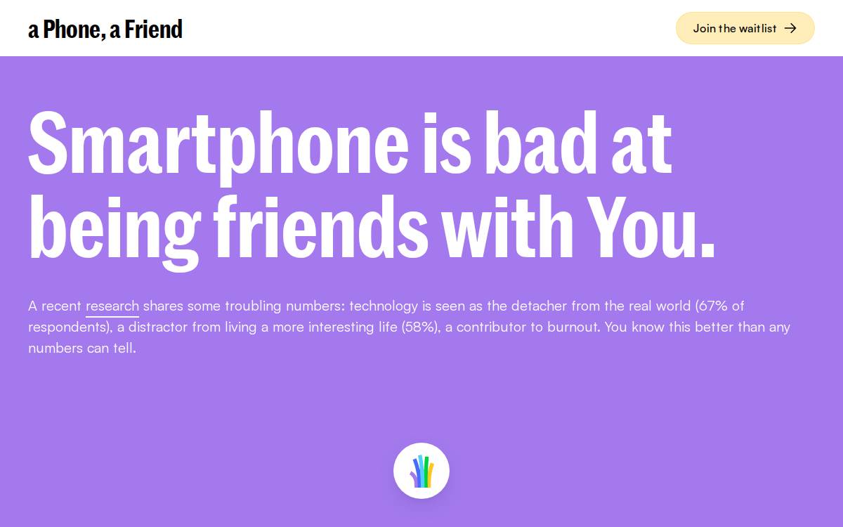 Aphoneafriend website preview