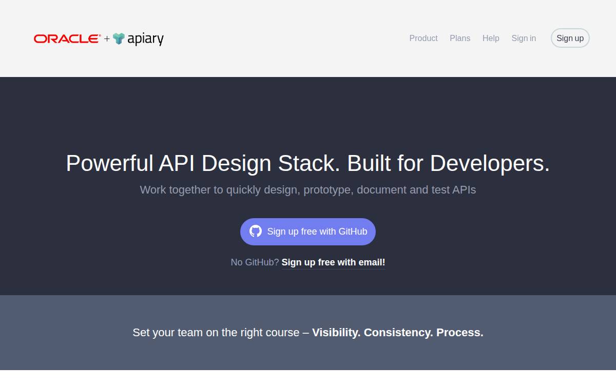 Apiary website preview