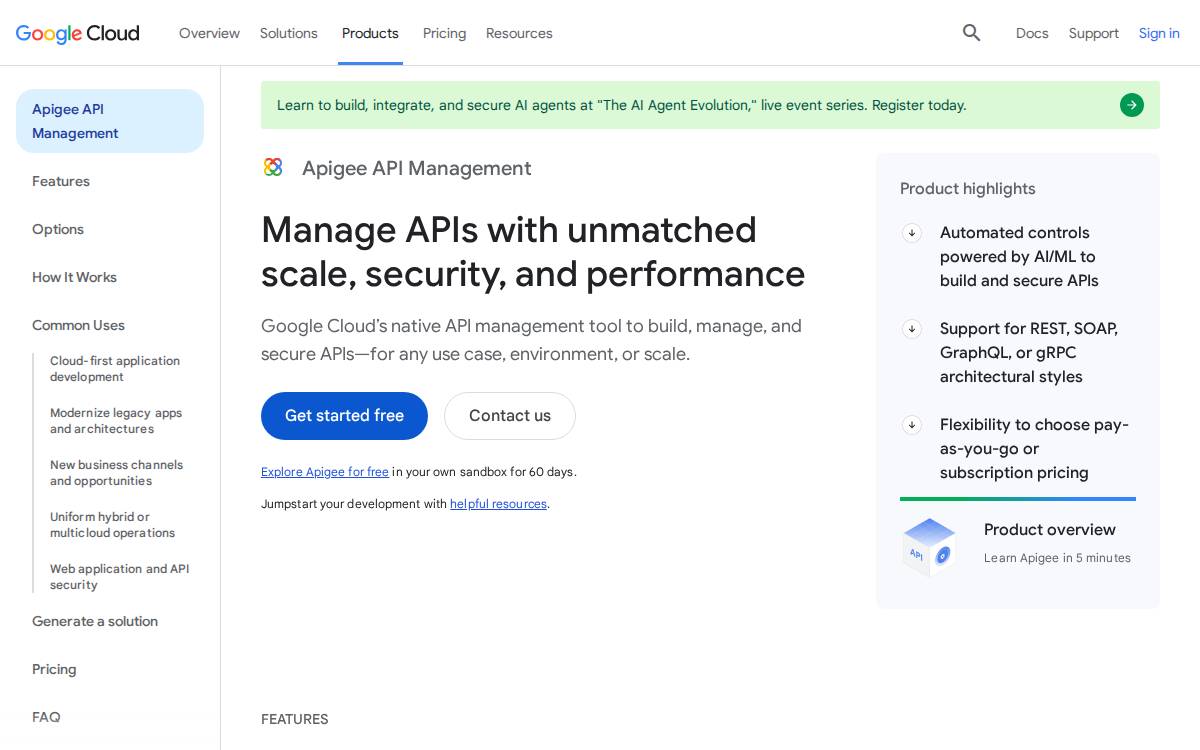 Apigee website preview