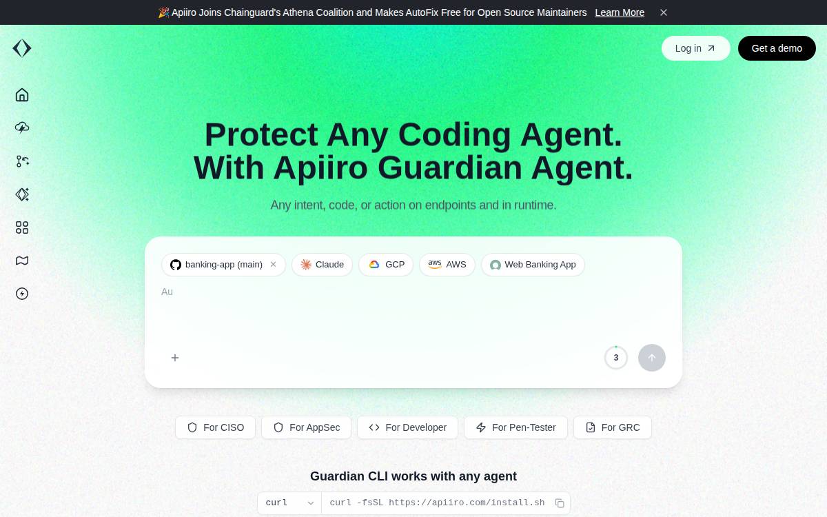 Apiiro website preview