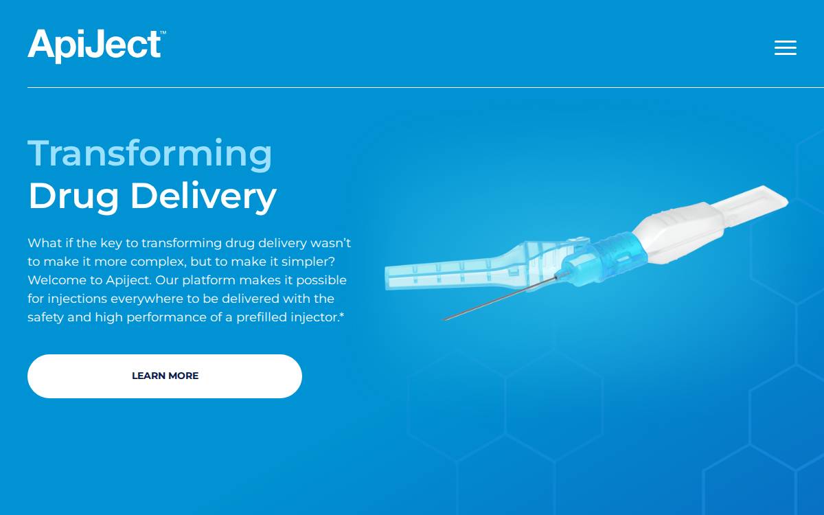 ApiJect Holdings website preview