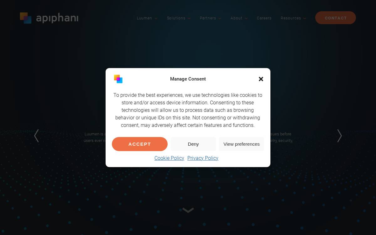 Apiphani website preview