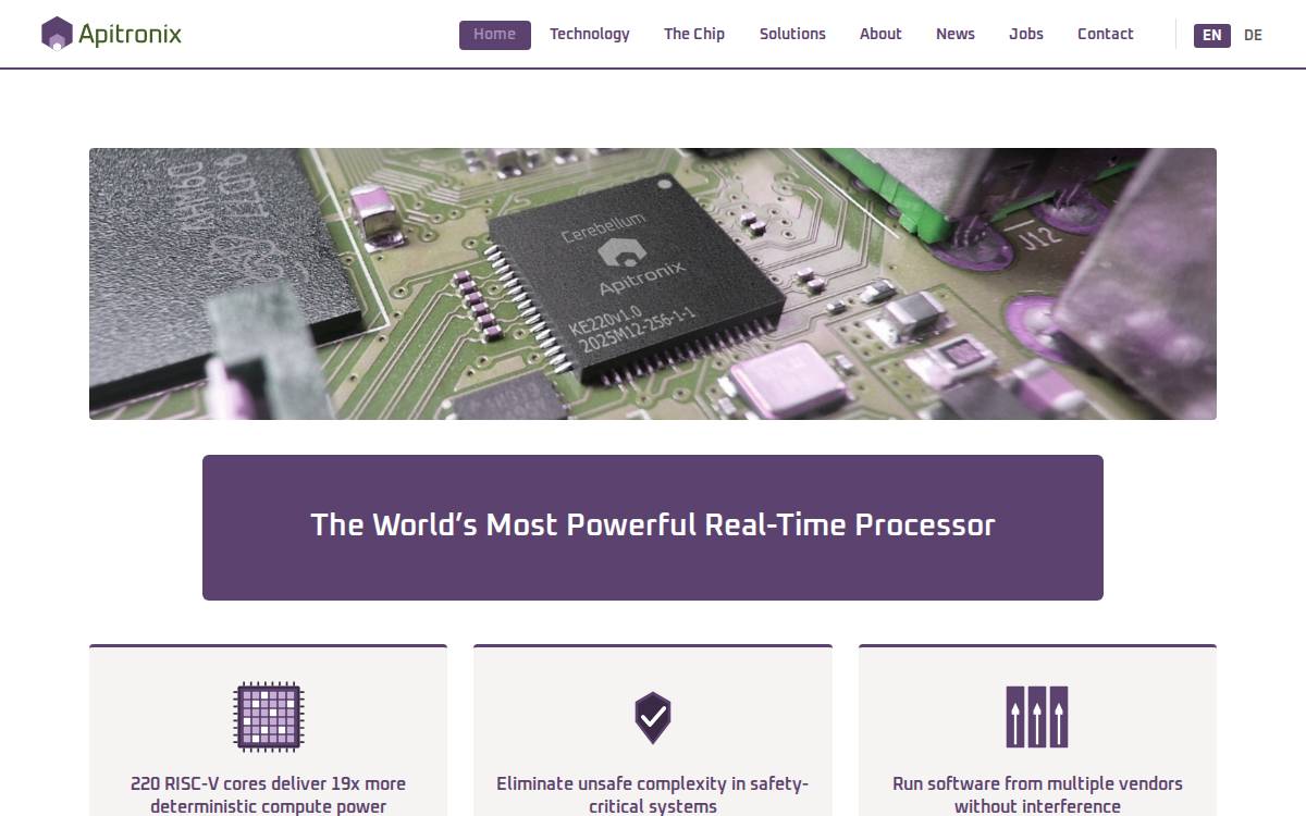 Apitronix website preview