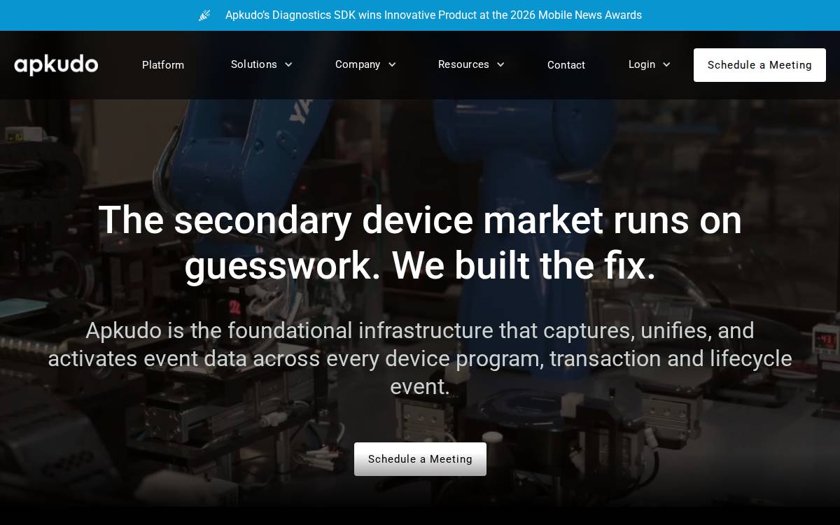 Apkudo website preview