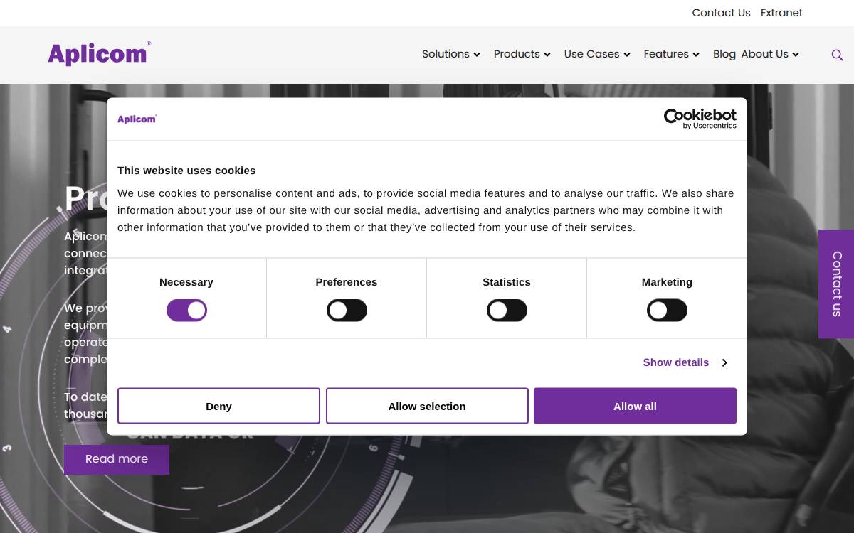 Aplicom website preview
