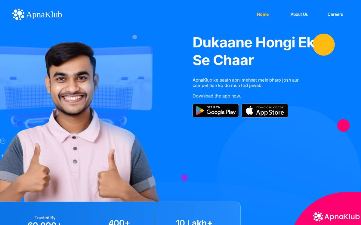 ApnaKlub website preview