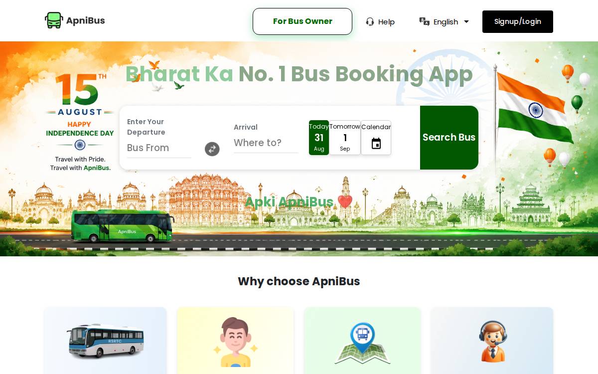 Apnibus website preview