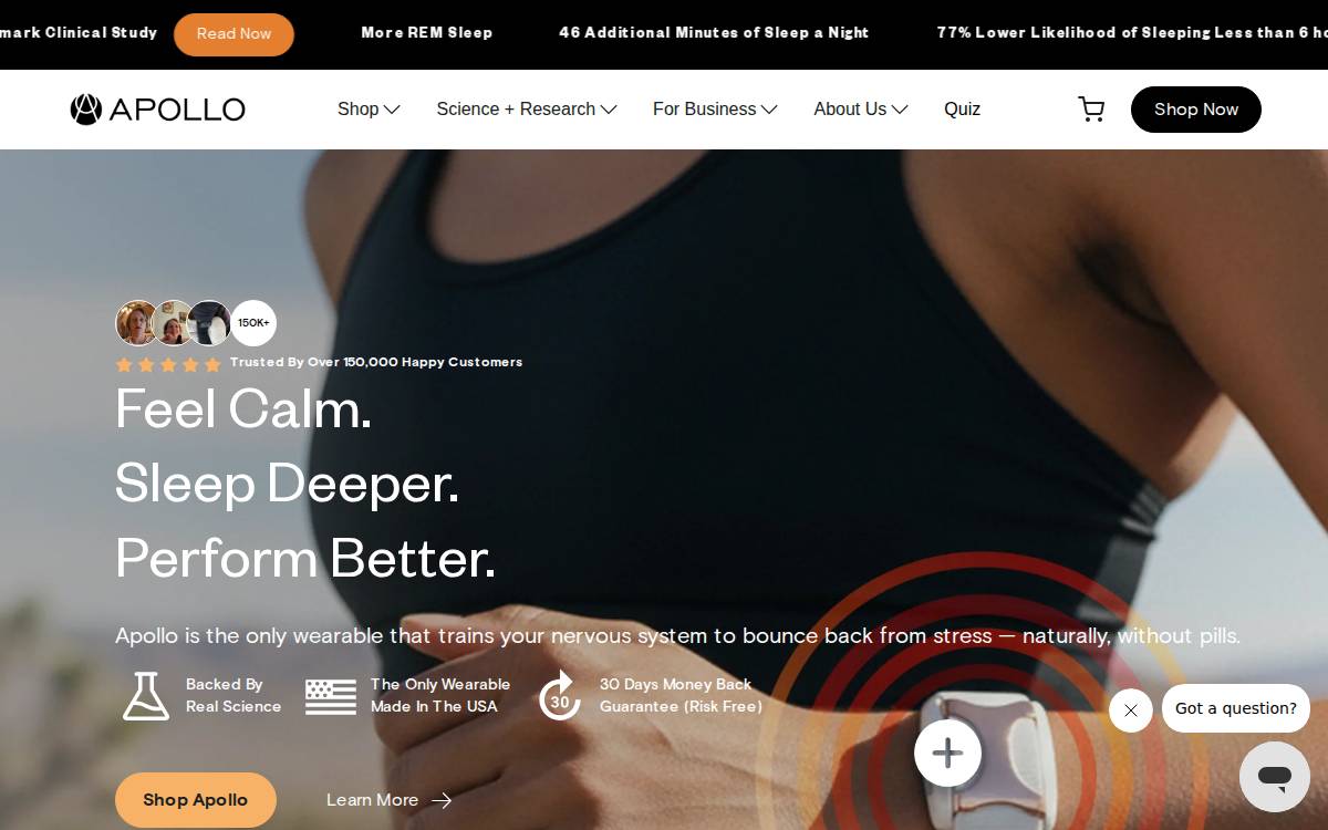Apollo website preview