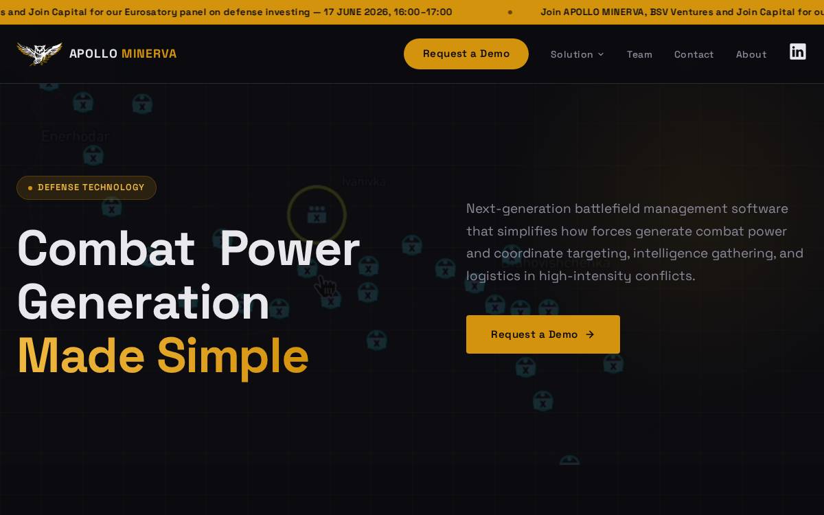 Apollo Minerva website preview