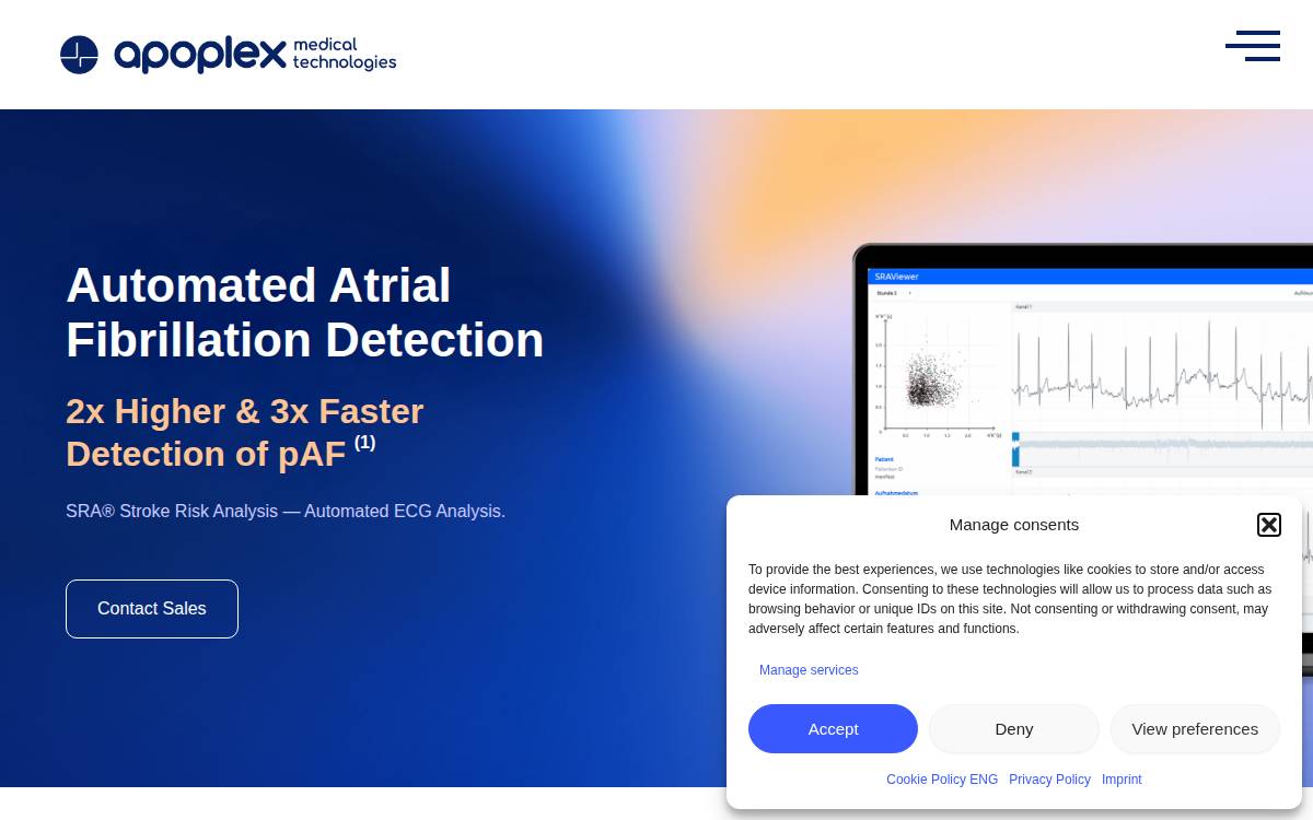 Apoplexmedical website preview