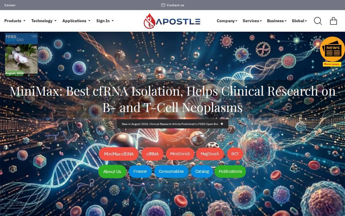 Apostle website preview