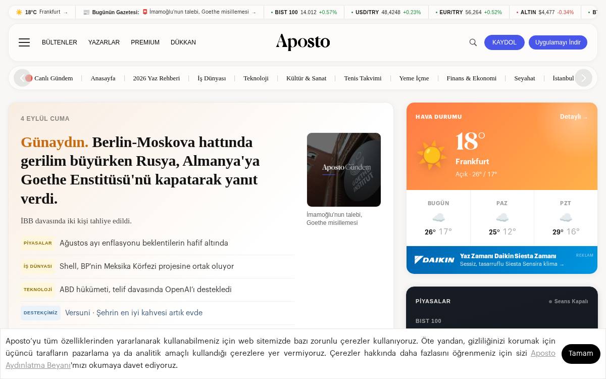 Apostonews website preview