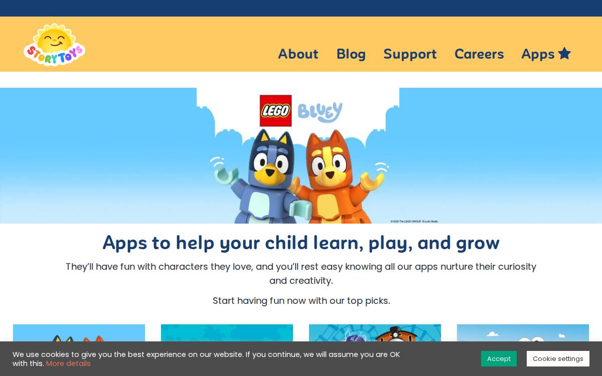 App Developers website preview