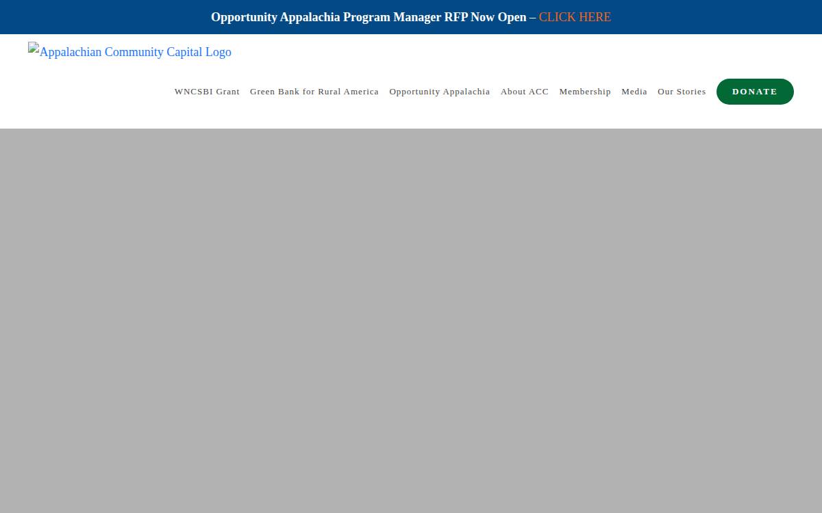 Appalachian Community Capital website preview