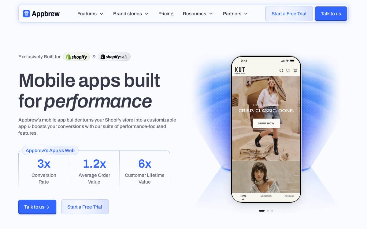 Appbrew website preview