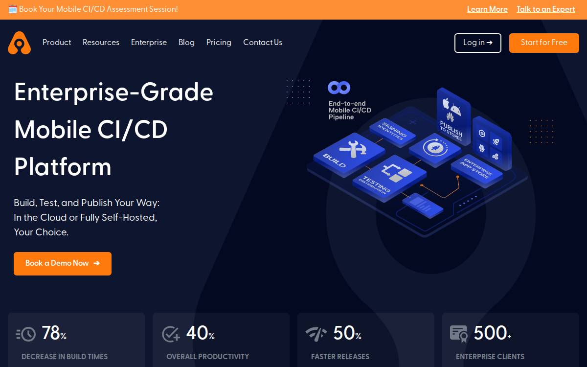 Appcircle website preview