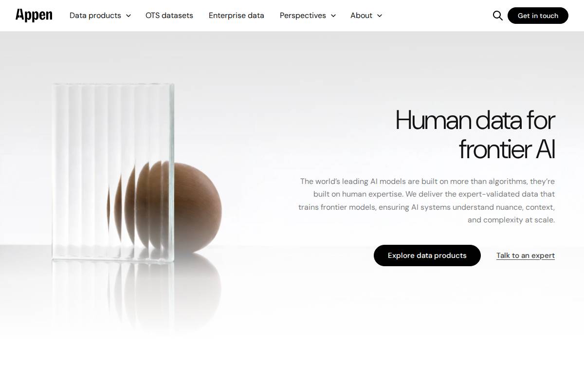 Appen website preview
